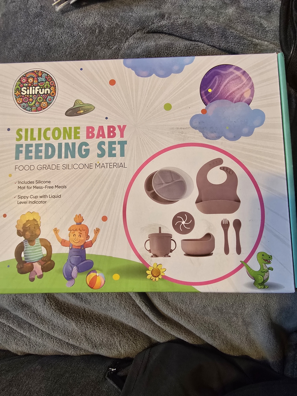 Silicone Baby Suction Plate & Bowl Set - Pink